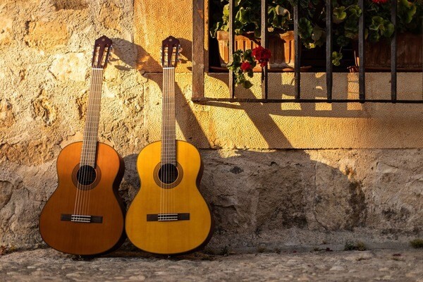 Guitar Classic được nhận biết với phần dây đàn làm bằng nilon và thùng đàn nhỏ, thiết kế truyền thống