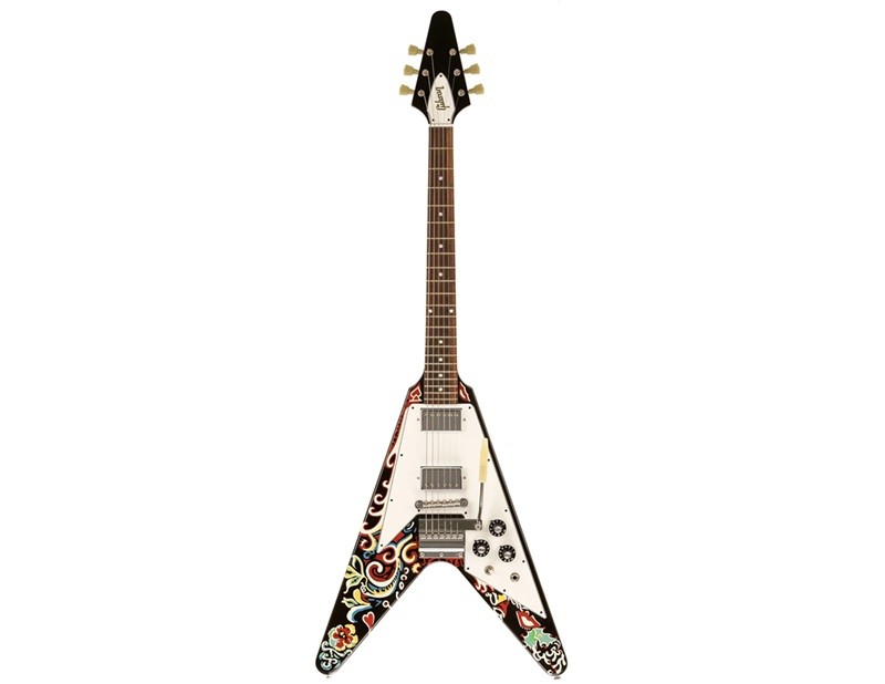 Dáng đàn guitar điện Flying V với hình dạng chữ V độc đáo