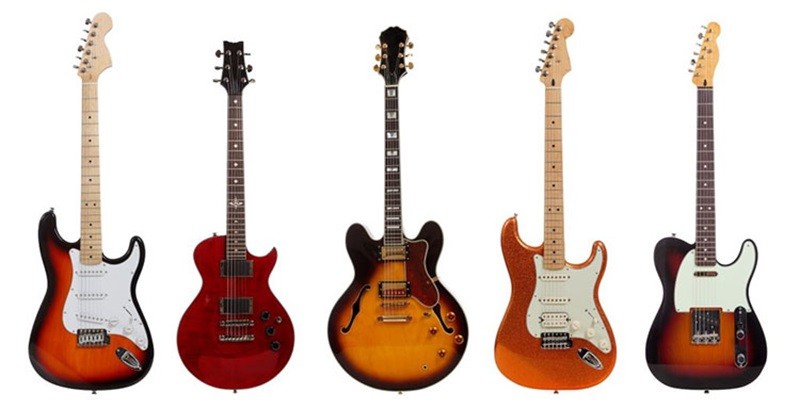 Tổng quan các dáng đàn guitar điện phổ biến