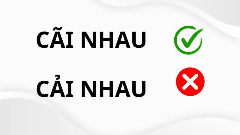 Hai người đang tranh cãi gay gắt với nhau trong một không gian mở