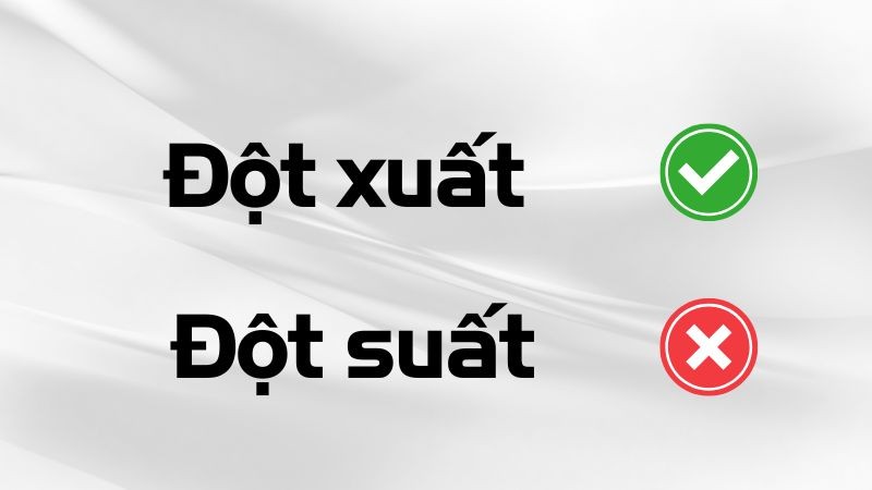 Sự băn khoăn giữa đột xuất và đột suất, từ nào là đúng chính tả