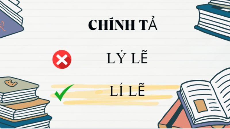 Lí lẽ là cách ghi đúng chính tả