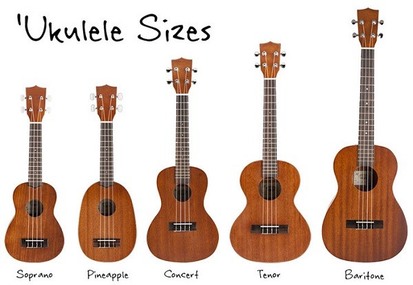 Điểm khác biệt dễ nhận thấy giữa Ukulele và Guitar là số lượng dây đàn