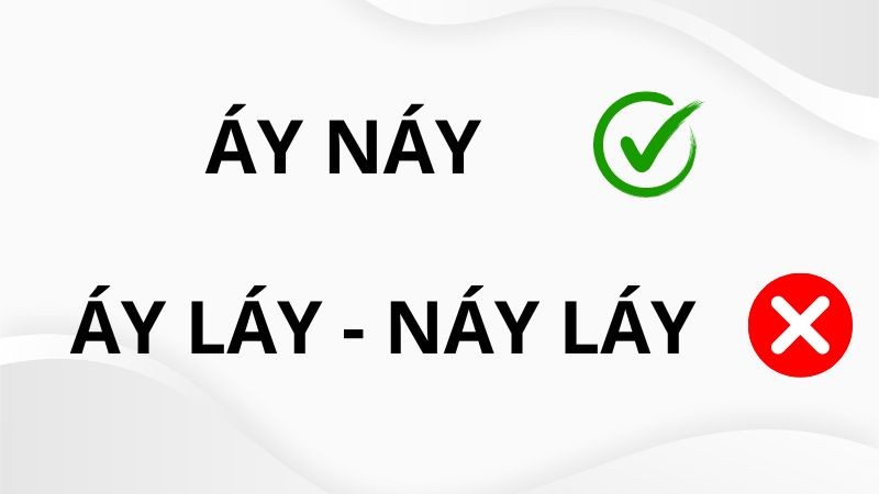 Áy náy là đúng chính tả, áy láy và náy láy là sai chính tả
