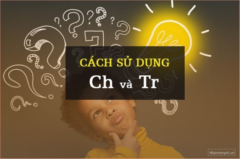 Hình ảnh một người đang chỉ vào bảng chữ cái, tập trung vào phụ âm tr và ch
