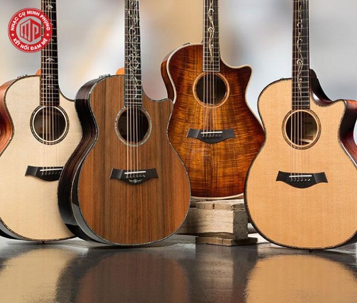 Đàn guitar thùng với thiết kế thân rỗng và lỗ thoát âm cổ điển
