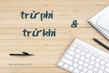Hình ảnh minh họa cho sự cần thiết phải phân biệt chính xác các từ ngữ, ví dụ "Trừ phi hay trừ khi mới đúng?"